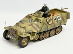 A 21st Century Toys The Ultimate Soldier WWII German Halftrack Armoured Truck. 2000. 33cm