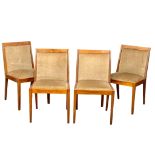 A set of 4 Mid Century teak dining chairs.(1)