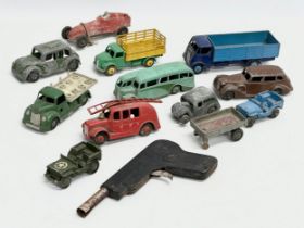 A collection of vintage model cars. Mostly Dinky.