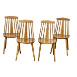 A set of 4 Mid Century kitchen chairs.