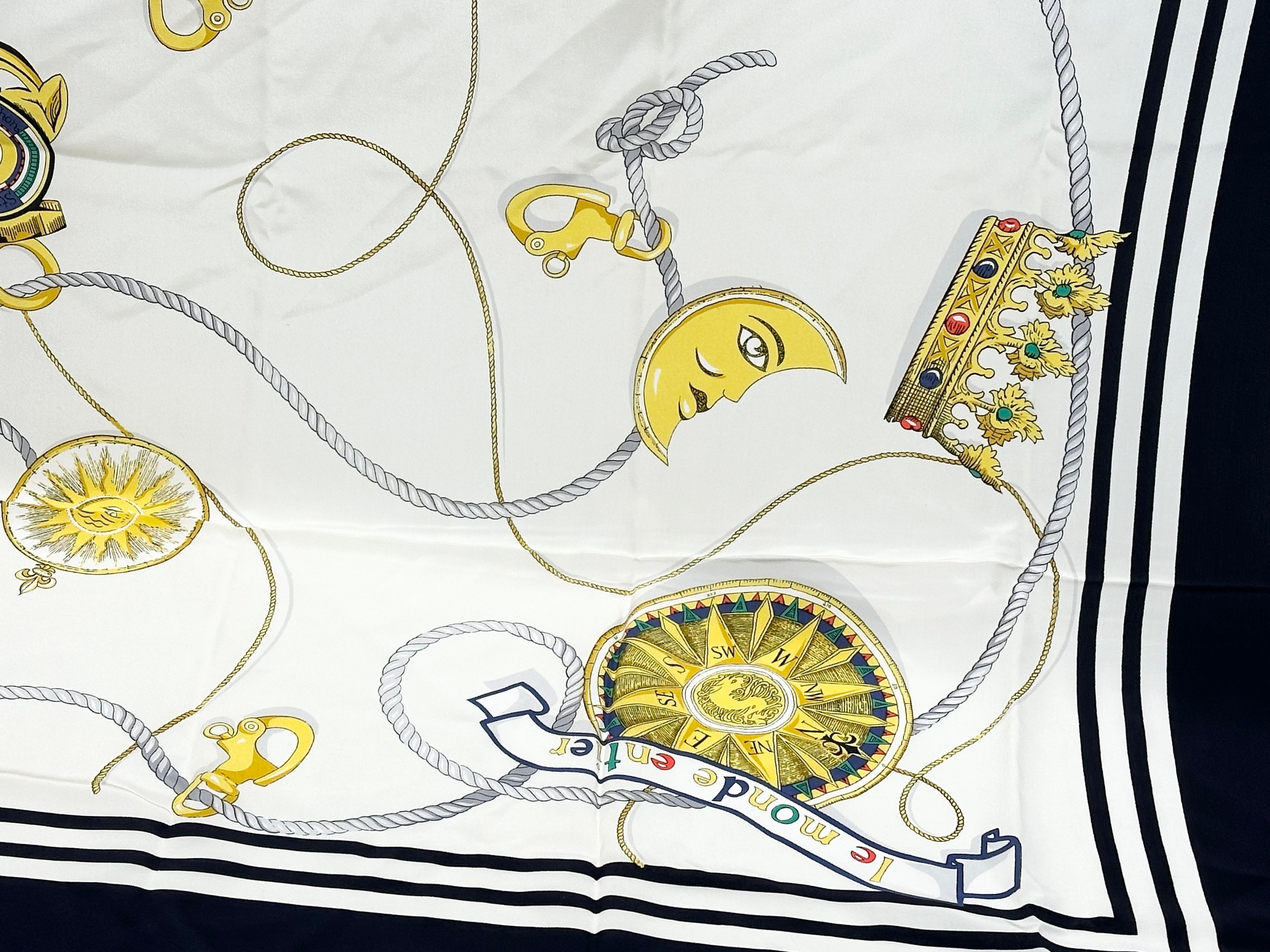 A Louis Feraud ‘Le Monte Entier’ silk scarf. - Bild 4 aus 6