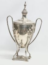 A large Georgian style silver plated samovar/tea urn. 35x55cm