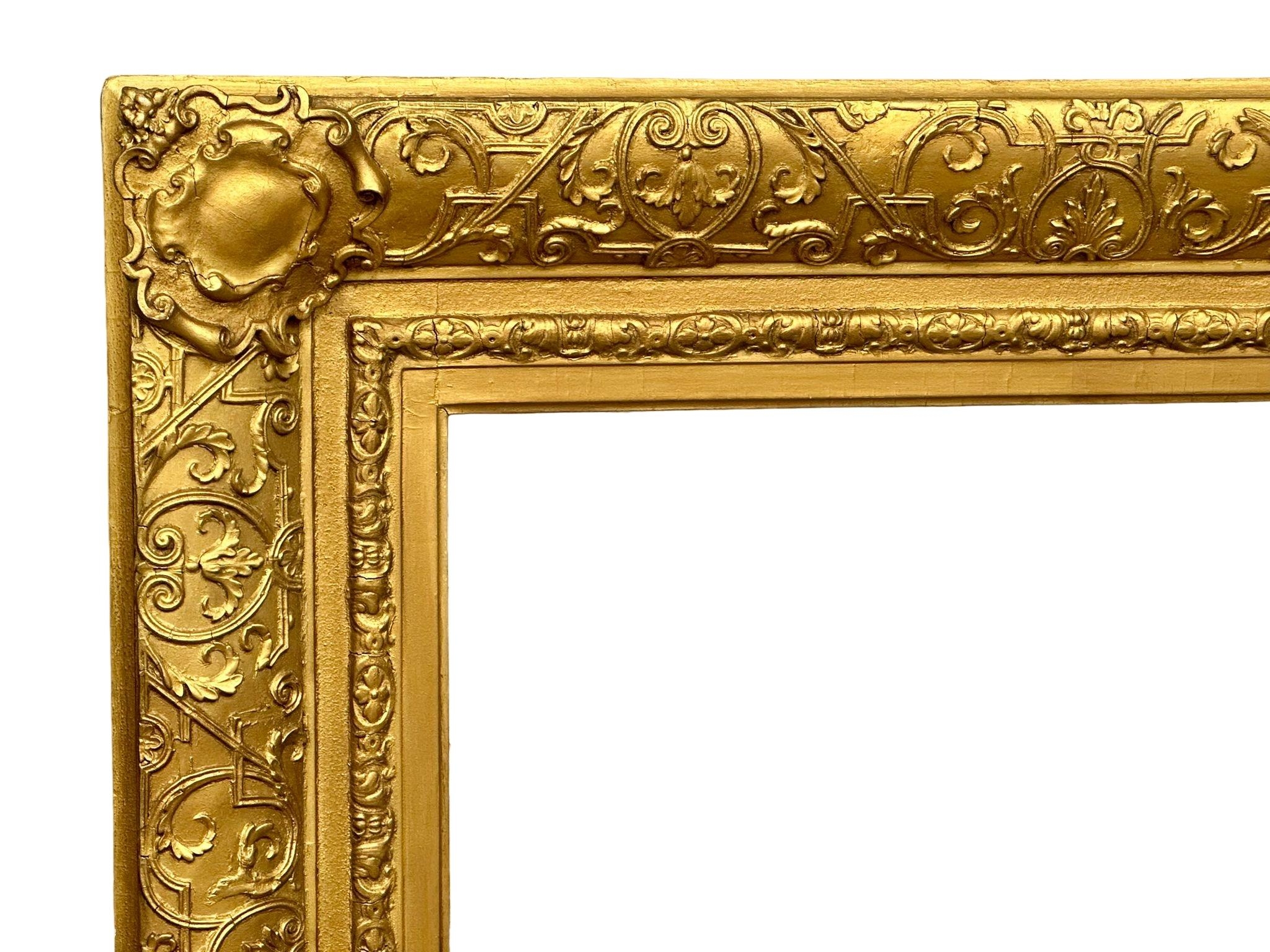 A large Victorian gilt framed mirror, 114cm x 103cm - Image 5 of 5