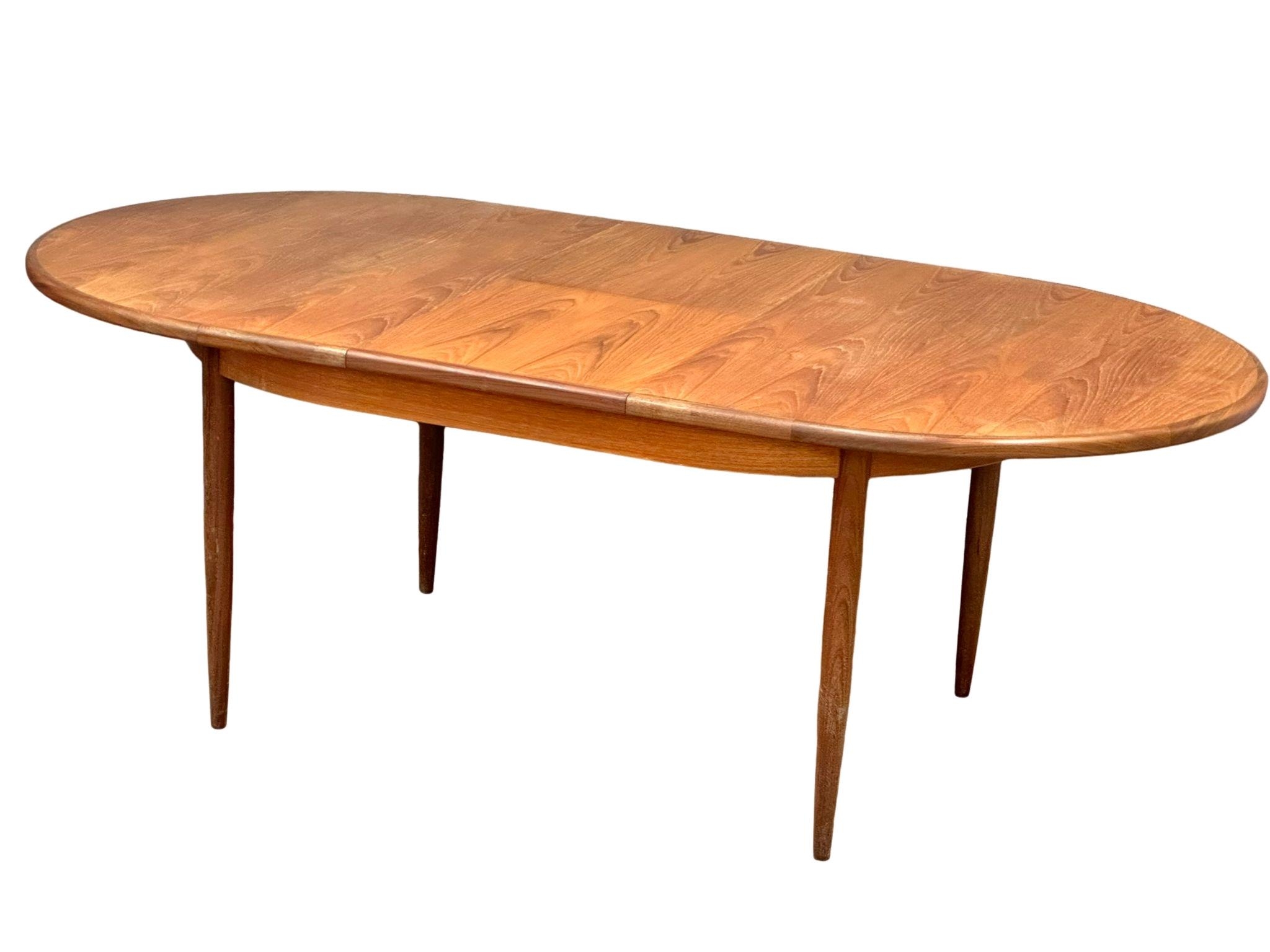 A G-Plan "Fresco" Mid Century teak extending dining table and 6 chairs designed by Victor Wilkins. - Image 4 of 12