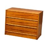 A Danish Mid Century teak chest of drawers. 1960’s. 76x40x58cm