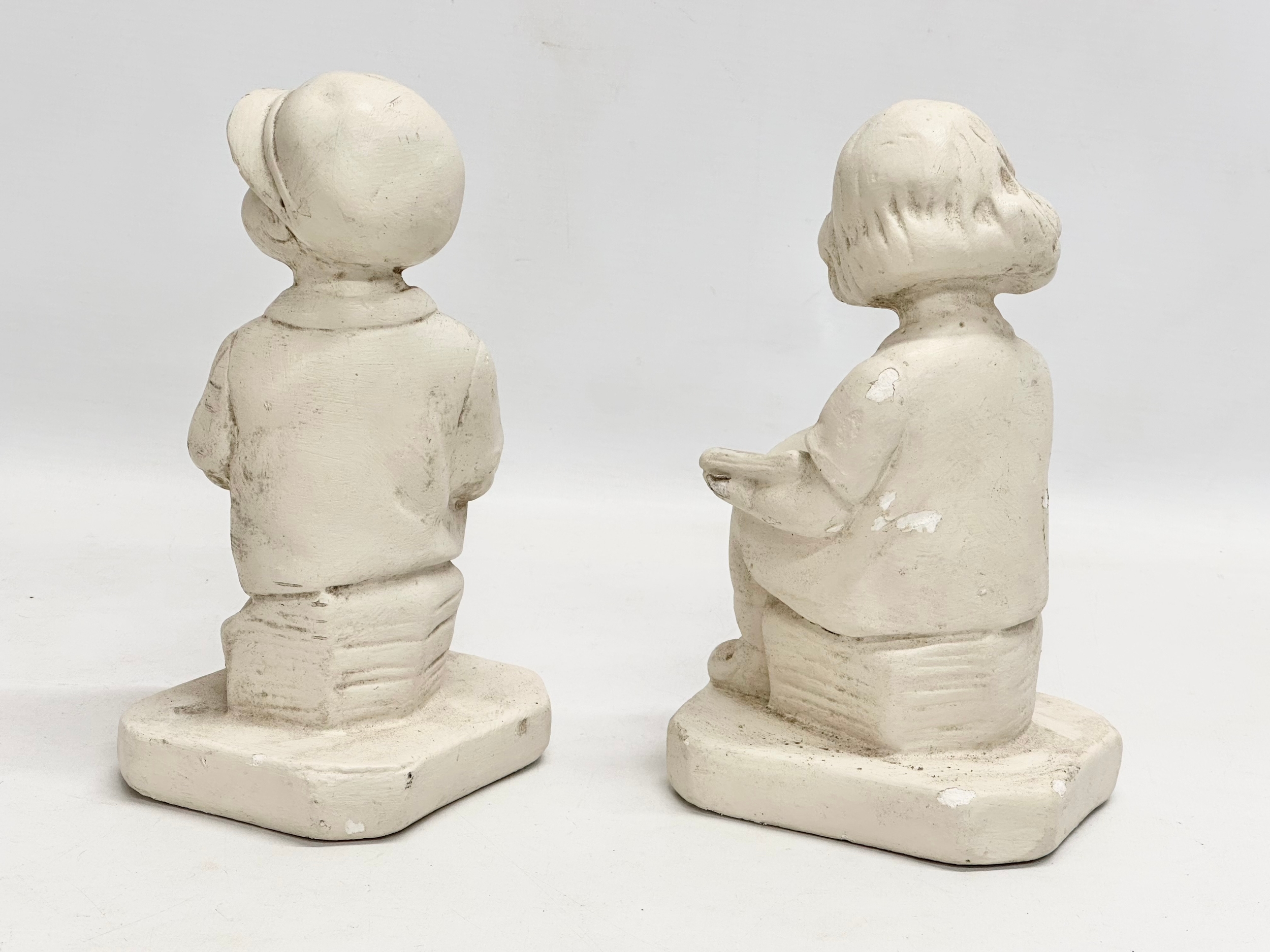 A large early 20th century ‘His First Love’ figurine, with a pair of early 20th century ‘Thought & - Image 7 of 8