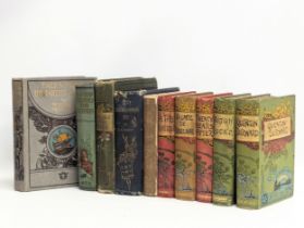 A collection of vintage books including The Three Musketeers by Alexandre Dumas, Alton Locke by