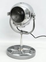 A professionally made vintage Strand Electric polished stage light lamp. Working. 28x51cm