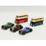 Dinky Toys. A brown Dinky Humber Vogue 9cm. A green Dinky 2 seater Bentley Sportsman Coupe 9.5cm.