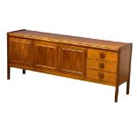 A Mid Century teak sideboard, 183cm x 44cm x 74cm