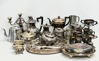 A collection of 19th and 20th century silver plate.