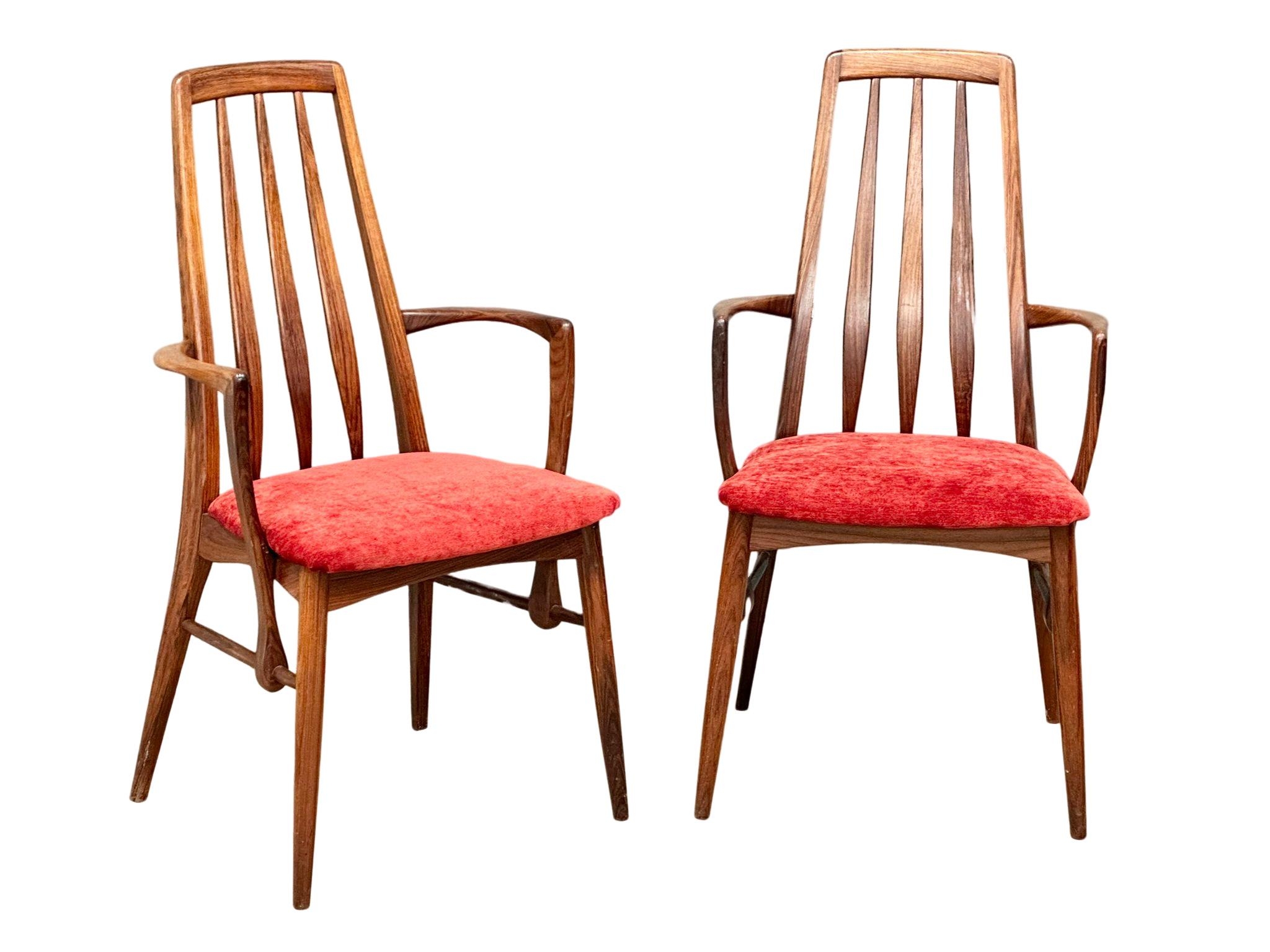 An exceptional quality rare set of 11 Danish Mid Century rosewood ‘Eva’ chairs, designed by Niels - Image 4 of 16