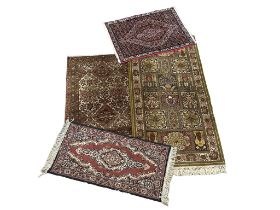 4 vintage Middle Eastern style rugs. 91x196cm