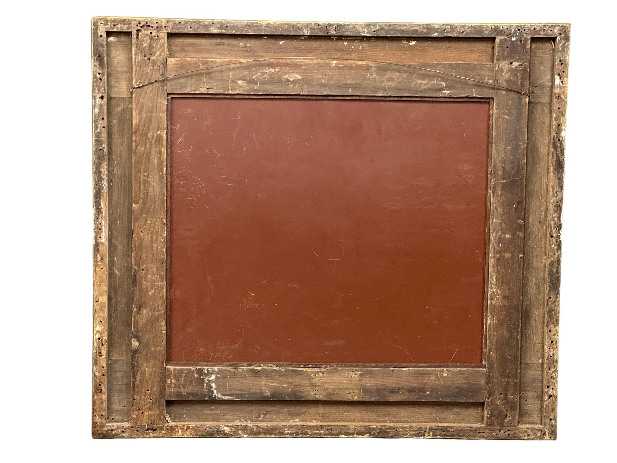 A large Victorian gilt framed mirror, 114cm x 103cm - Image 4 of 5