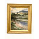 A late 19th century oil painting on canvas. In original Victorian gilt frame. J. Tout & Son. 34.