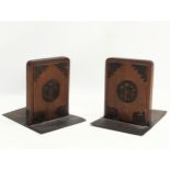 A pair of 20th Century Chinese bookends.