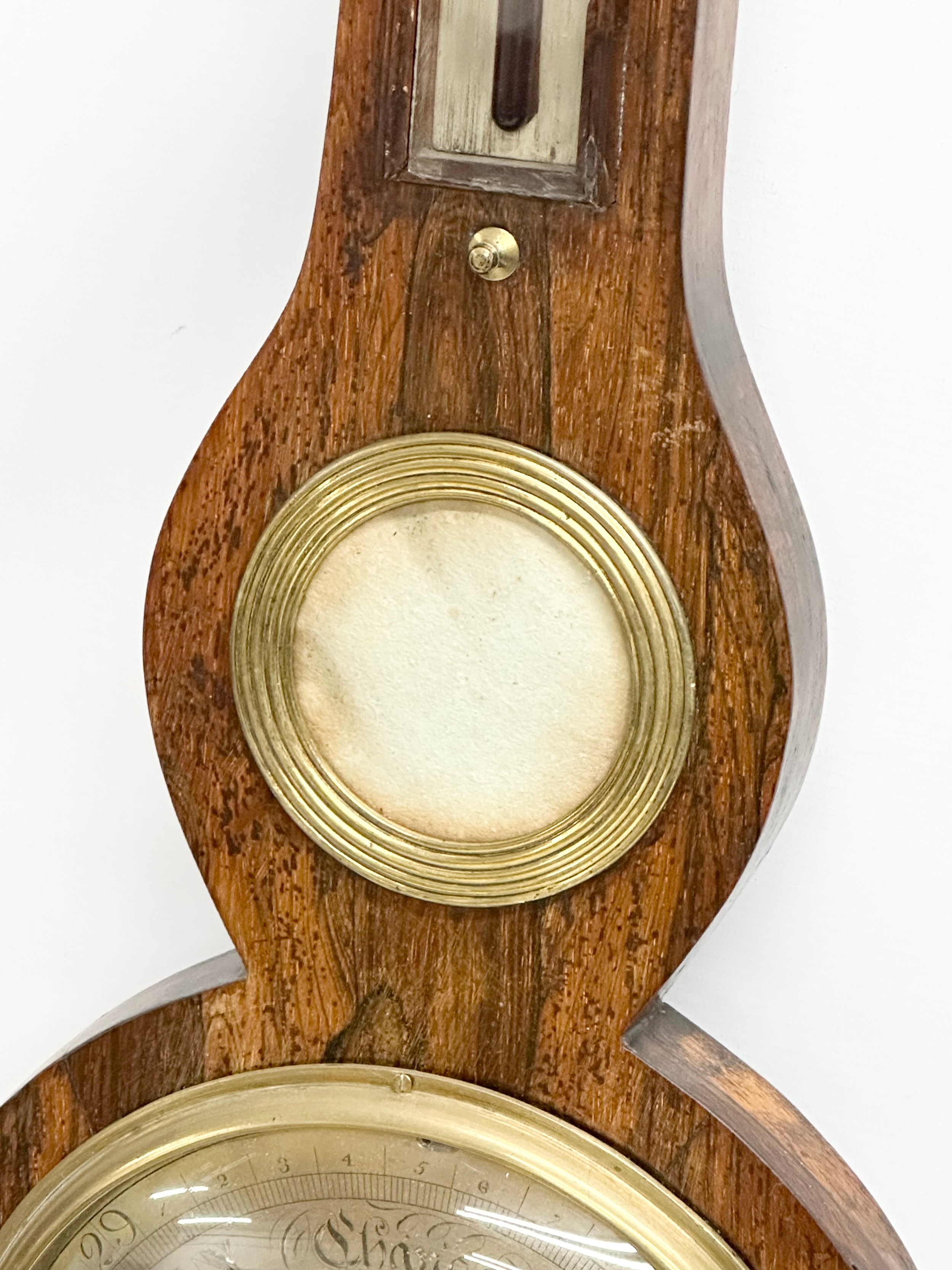 A George IV rosewood barometer. 98cm - Image 4 of 6