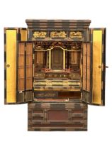 An Early 20th Century Japanese Butsudan shrine cabinet. 76x48x133cm