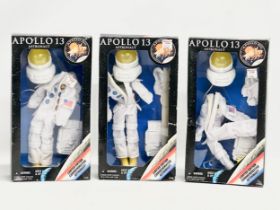 3 Limited Edition Kenner Apollo 13 Commemorative Astronaut action figures. No figures. Accessories