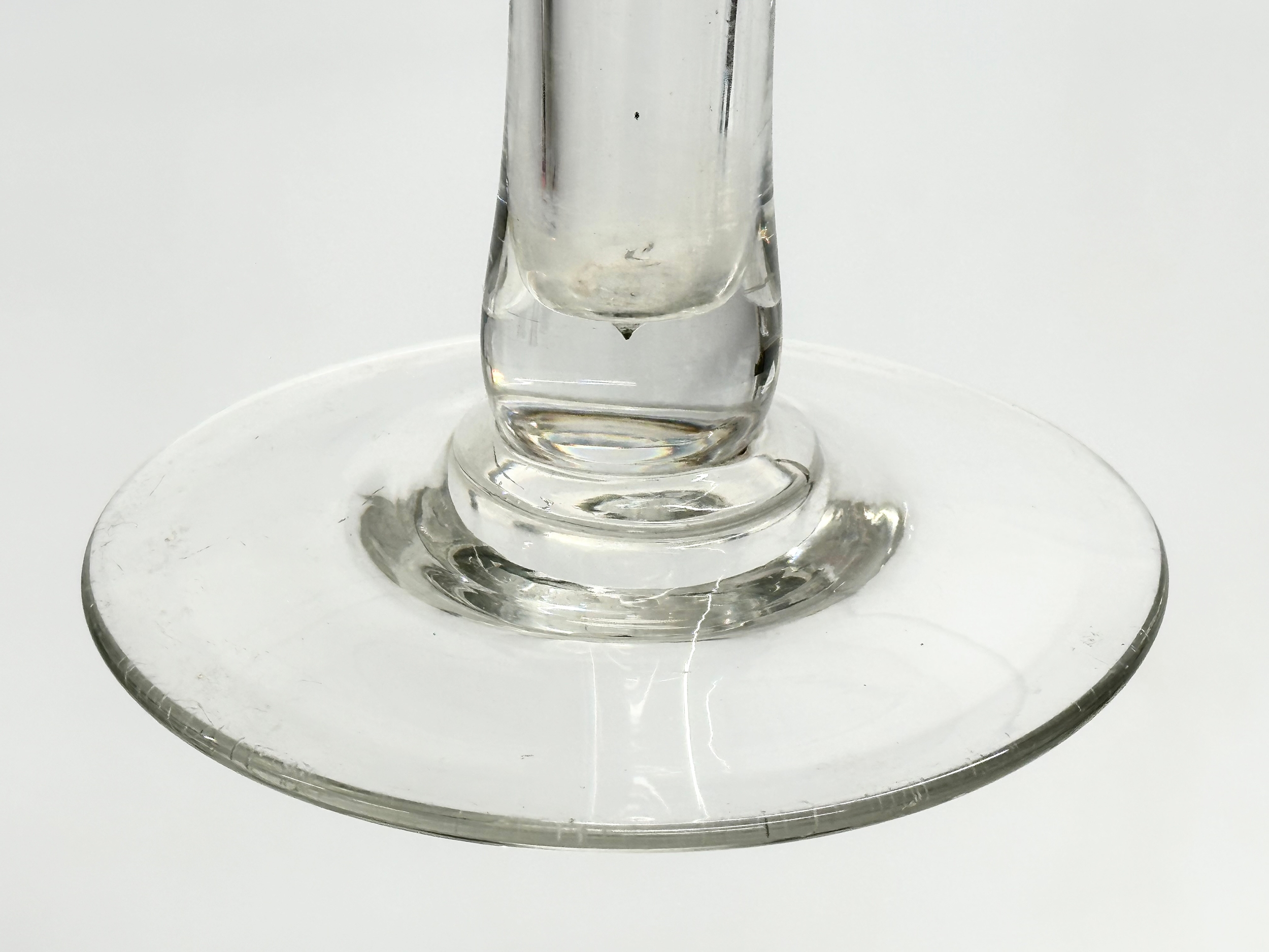 A large late 19th century Victorian glass trumpet vase. Circa 1890. 14x35.5cm - Image 3 of 6