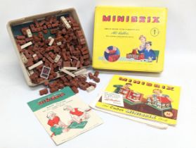 A vintage Minibrix building system. Box measures 25x21cm