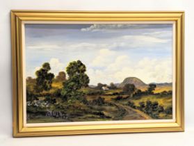 A large oil painting by David Waugh. 75x49cm. Frame 87x62cm