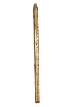 A large vintage surveyors telescopic measuring stick. Closed 190cm. Full extended 471cn