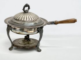 A 20th Century F. B. Rodgers Silver & Co silver plated chafing dish.