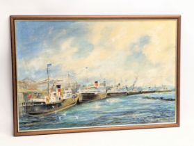 An oil painting by Dan Rainey, 1988. 74.5x49.5cm. Frame 79.5x54.5cm