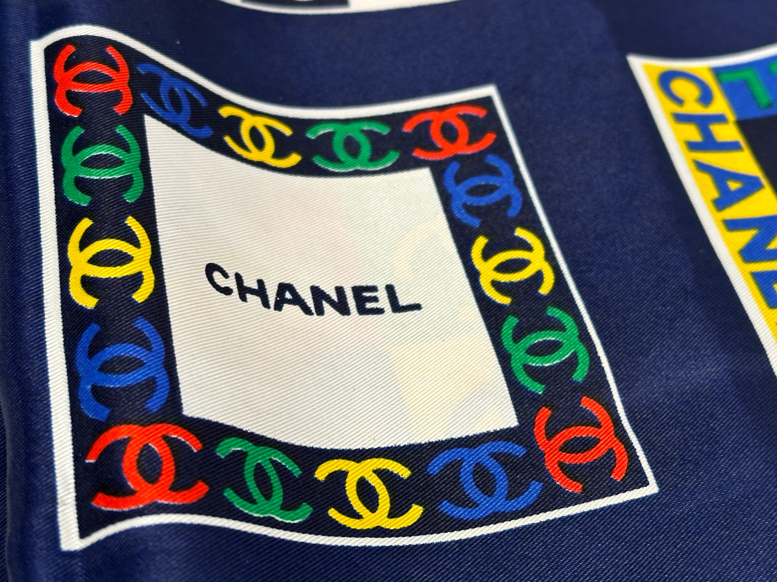 A 1990’s Chanel silk scarf. - Image 7 of 9