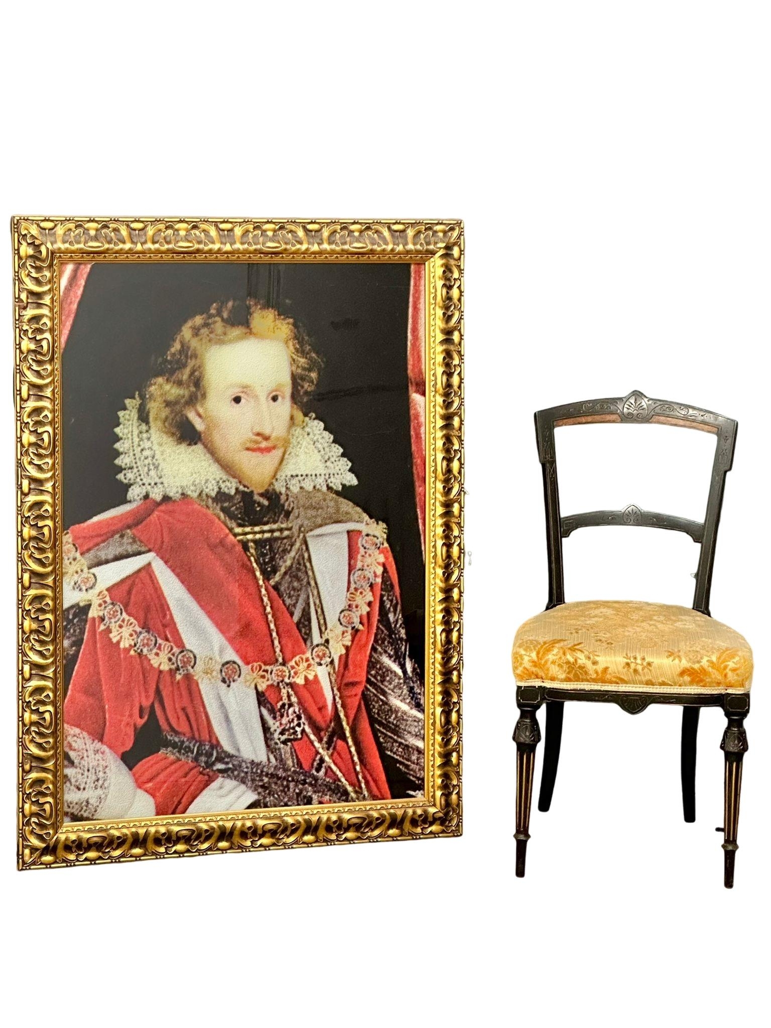 A large 17th Century style glass print of Sir Philip Herbert, Earl Pembroke. 88x120cm - Bild 2 aus 2