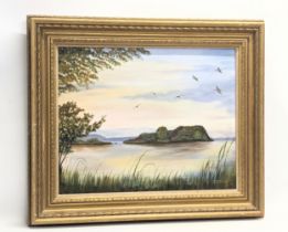 An oil painting by T. M. Lovell. 49.5x39.5cm. Frame 56x66cm