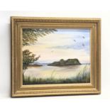 An oil painting by T. M. Lovell. 49.5x39.5cm. Frame 56x66cm