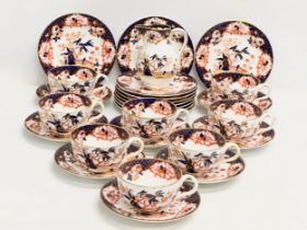 A 27 piece 19th Century Imari tea service.