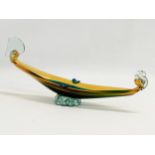 A 20th Century Murano Glass Gondola bowl. 1960-1970. 37cm