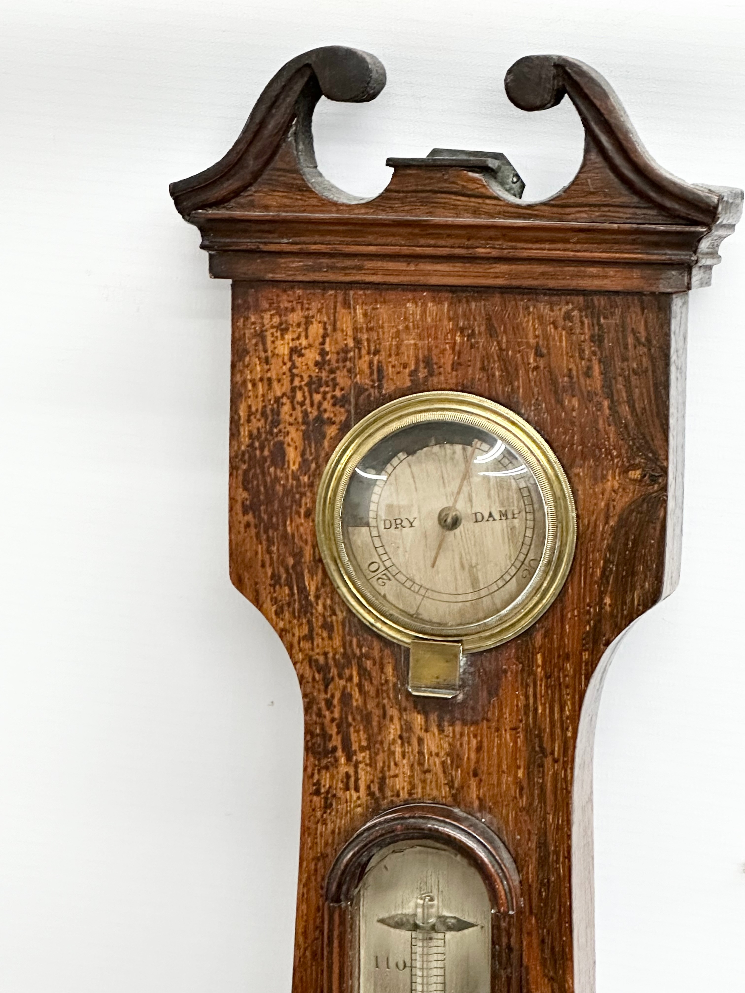 A George IV rosewood barometer. 98cm - Image 6 of 6