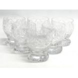 A set of 6 Mid 20th Century ‘Prince Regent’ crystal whisky glasses by Webb Corbett. 8.5x10cm