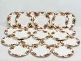 A 21 piece Royal Albert ‘Old Country Roses’ salad plates. 20.5cm