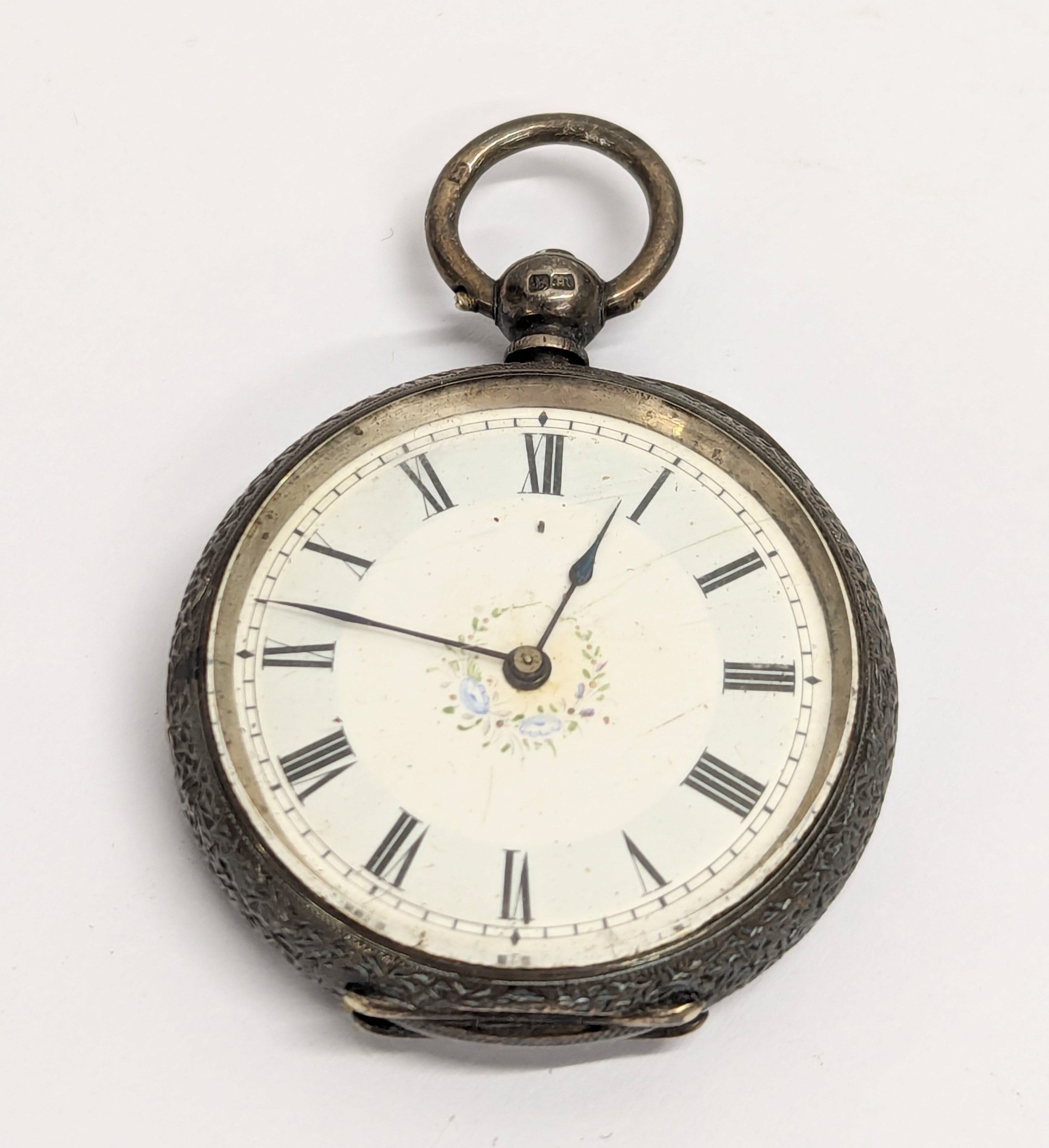 An early 20th century silver pocket watch. Birmingham, 1911.