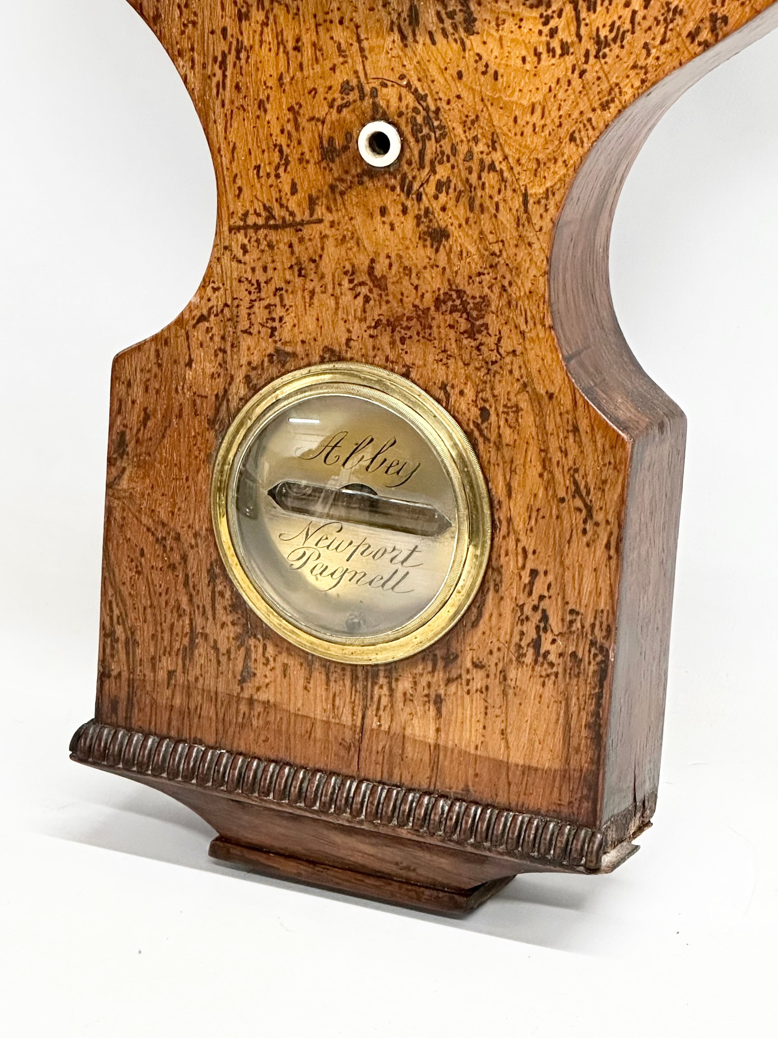 A George IV rosewood barometer. 98cm - Image 2 of 6