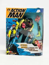 A 1993 Hasbro Action Man Scuba Diver. No action figure. With Spear Gun, Magnetic Explosives and