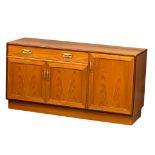 A G-Plan Fresco Mid Century teak sideboard designed by Victor Wilkins, 139cm x 44.5cm x 72cm