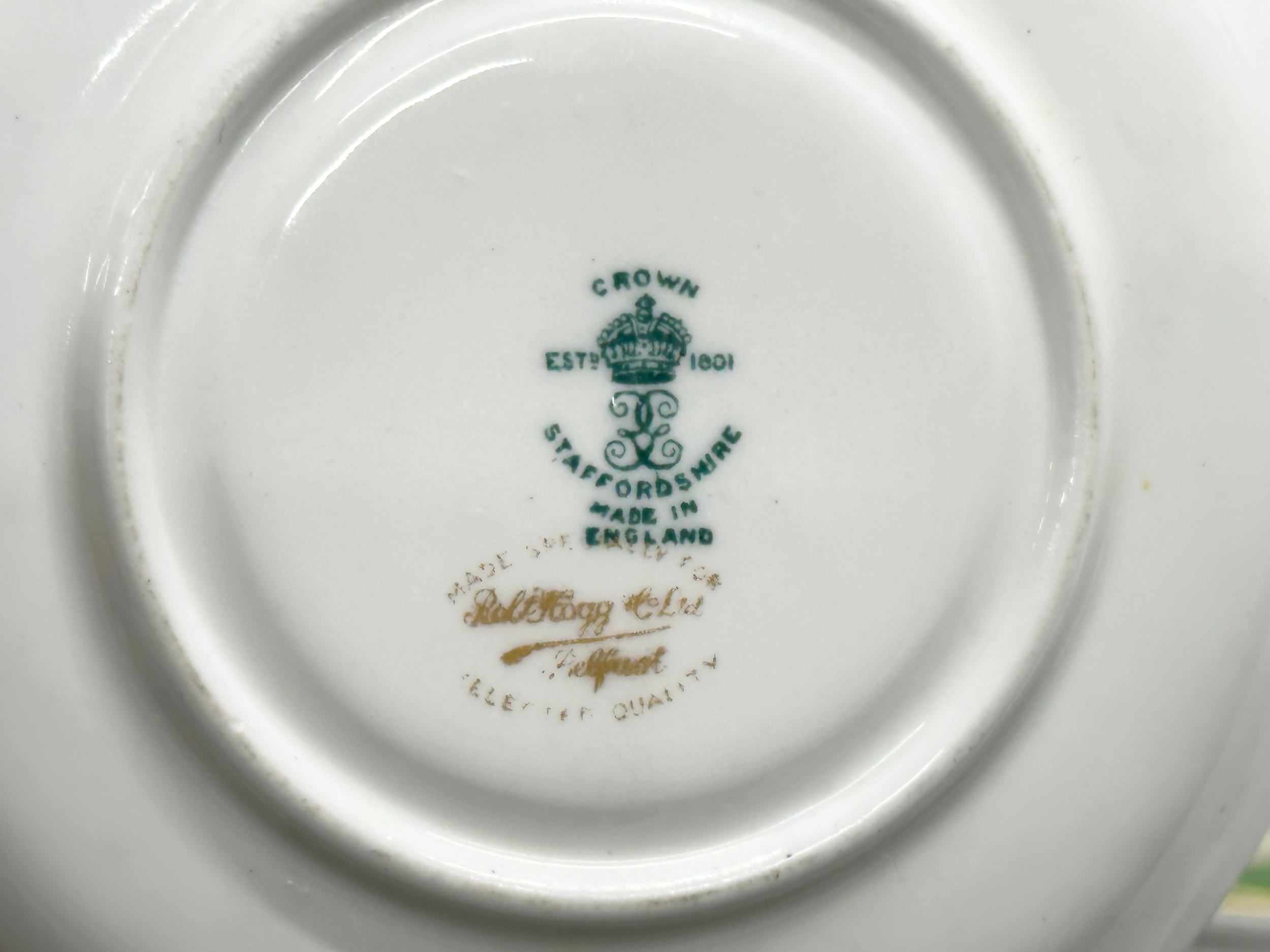 A 14 piece Crown Staffordshire coffee service. - Image 7 of 8