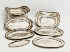 A quantity of vintage Grand Central Hotel silver plated serving trays. 27cm