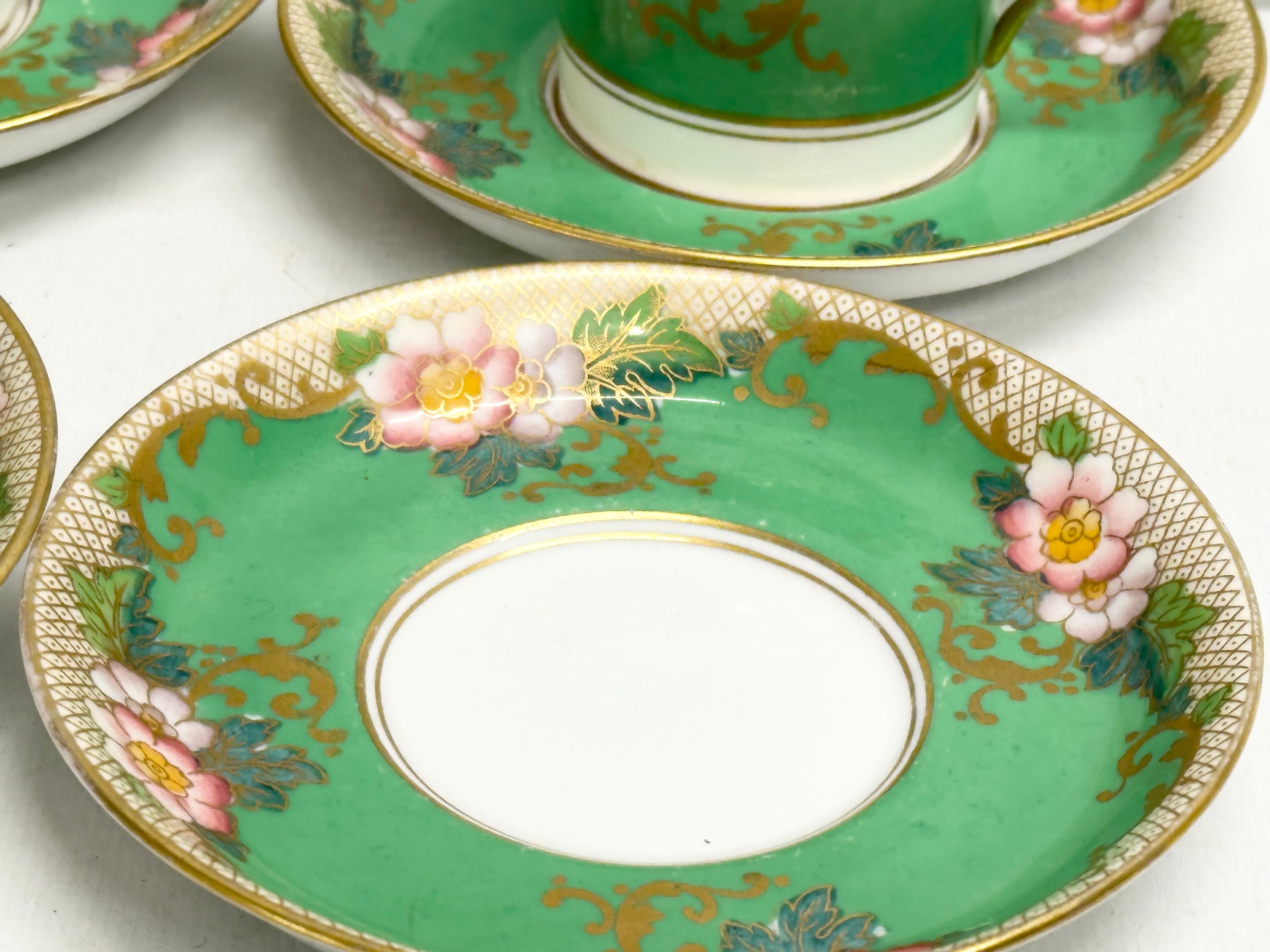 A 14 piece Crown Staffordshire coffee service. - Image 5 of 8