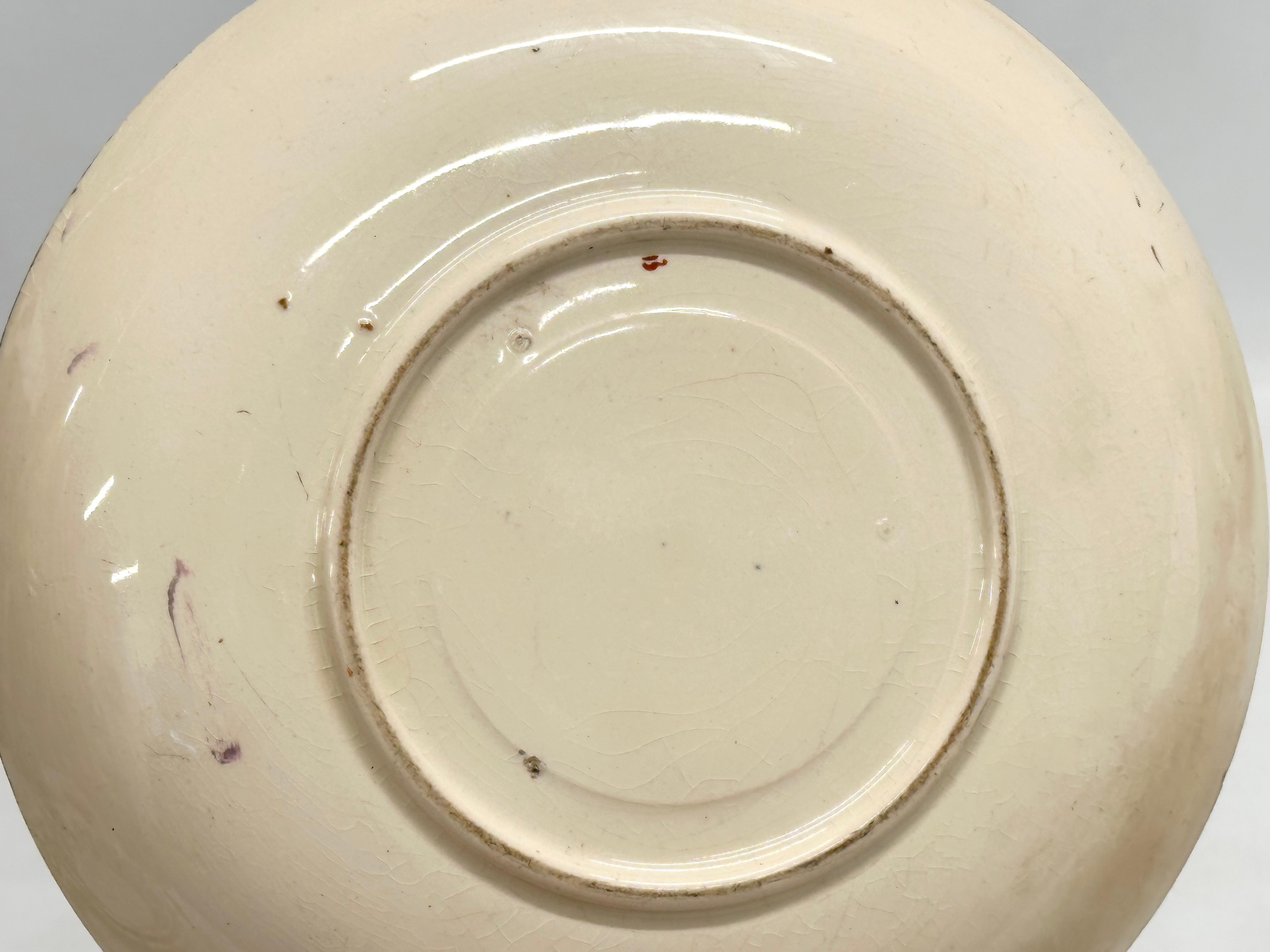 A collection of early/mid 19th century earthenware pottery. Large Italian bowl 30x6.5cm, circa - Image 12 of 15