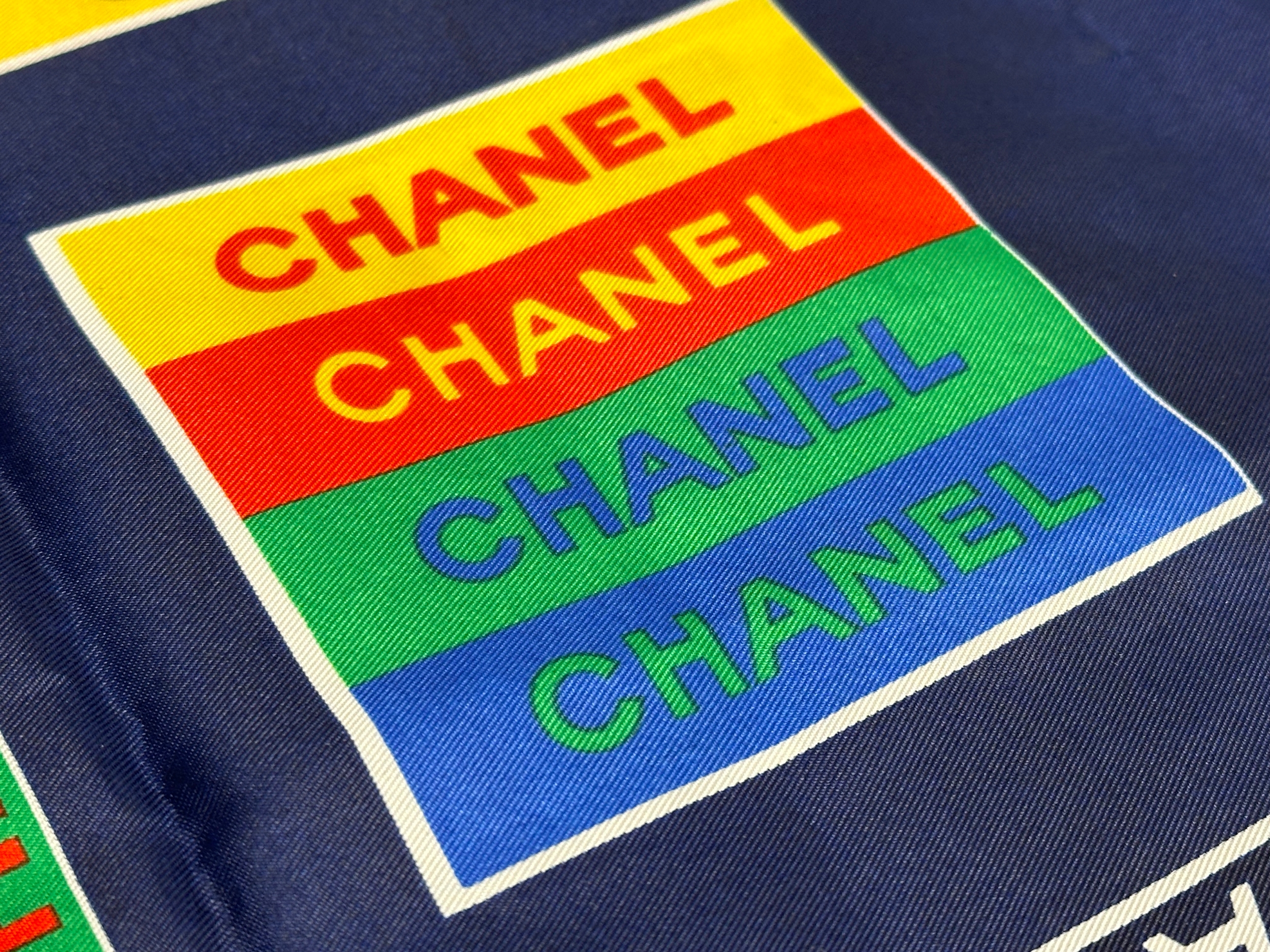 A 1990’s Chanel silk scarf. - Image 5 of 9