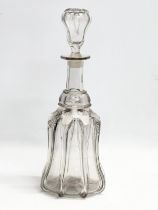 A large Early 19th Century American glass decanter. Circa 1820-1850. 35.5cm