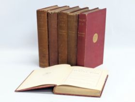 A collection of Rudyard Kipling novels, including Volume 1 & 2 From Sea To Sea, A Diversity of