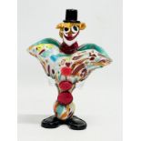 A Mid 20th Century Venetian Murano glass clown vase figurine. 16x22cm